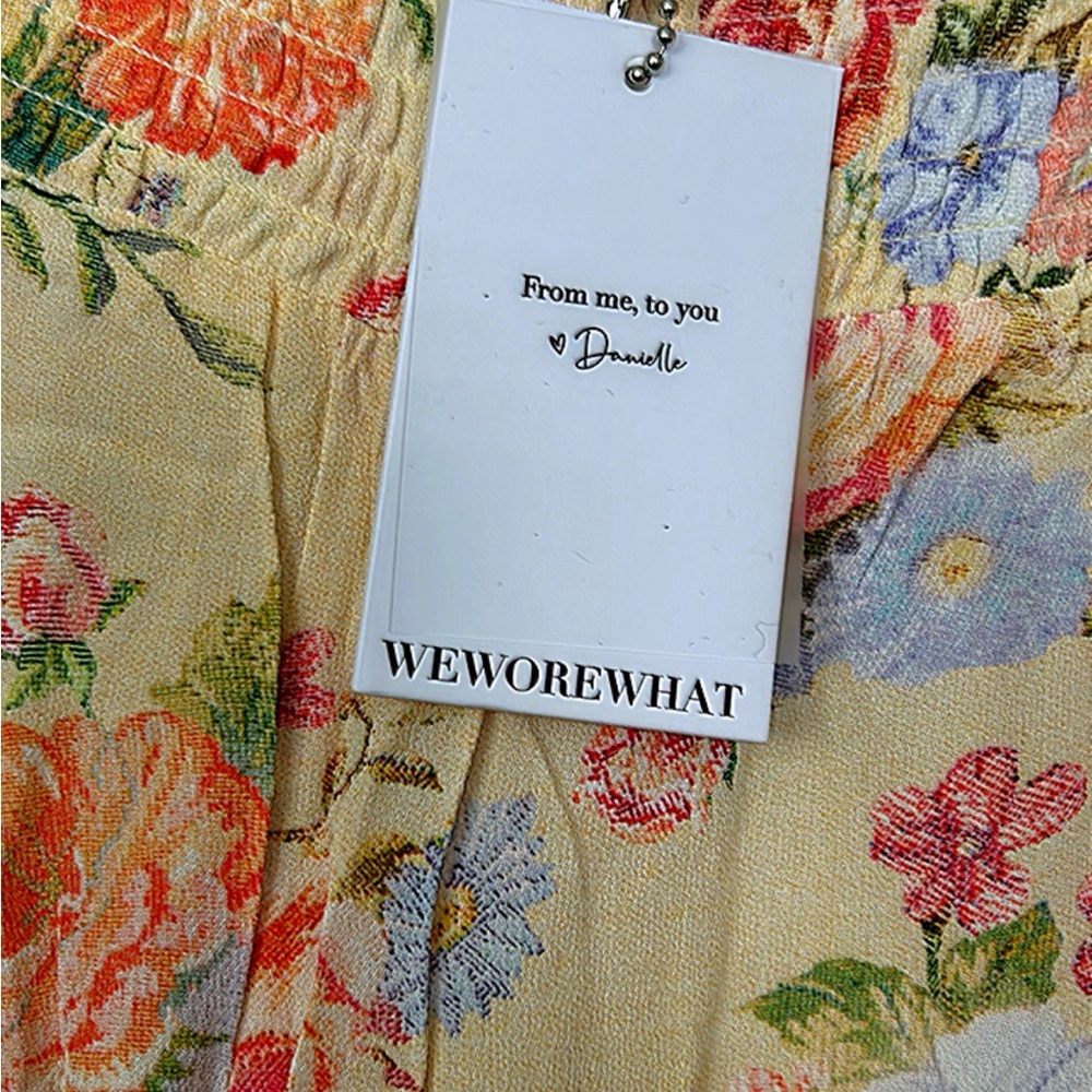 WEWOREWHAT Smocked Flare Pant